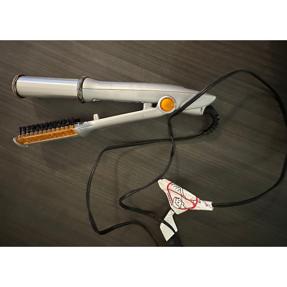 InStyler Rotating Hot Iron Hair Styler Brush 1.25" inch Barrel Silver IS1001